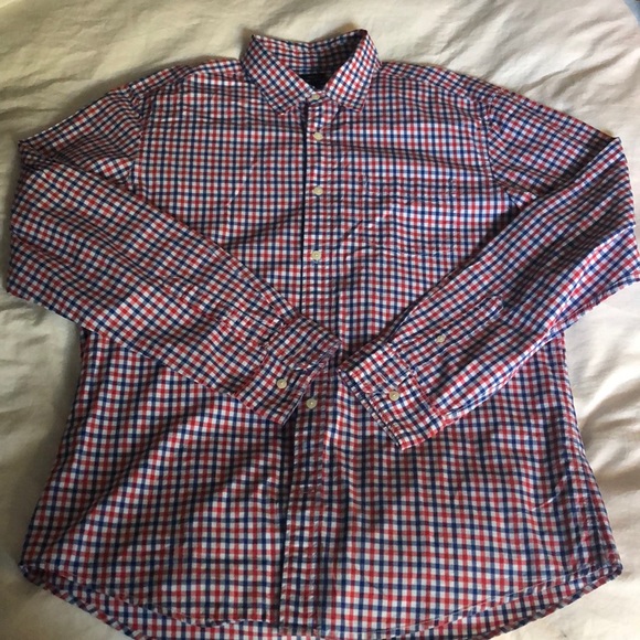 GAP Other - Gap Red, White & Blue Checkered Button-up Shirt